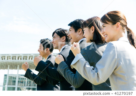 Business Guts pose team 41270197