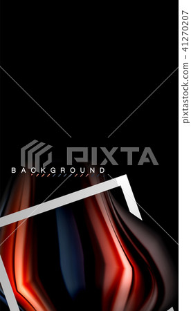 Liquid fluid colors holographic design with metallic style line shape Liquid fluid colors holographic design with metallic style line shape 41270207