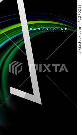 Liquid fluid colors holographic design with metallic style line shape Liquid fluid colors holographic design with metallic style line shape 41270215