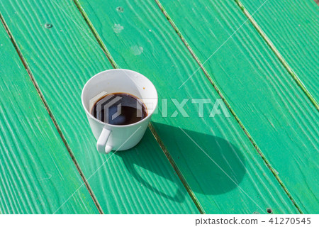 The Americano coffee Green tree in white glass on  41270545