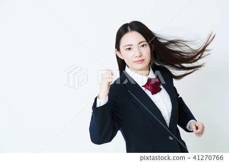 High school student study cram School female running girls attending school High school student study cram School female running girls attending school 41270766