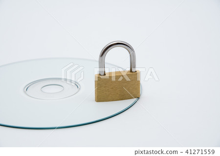 Padlock and CD-R Padlock and CD-R 41271559