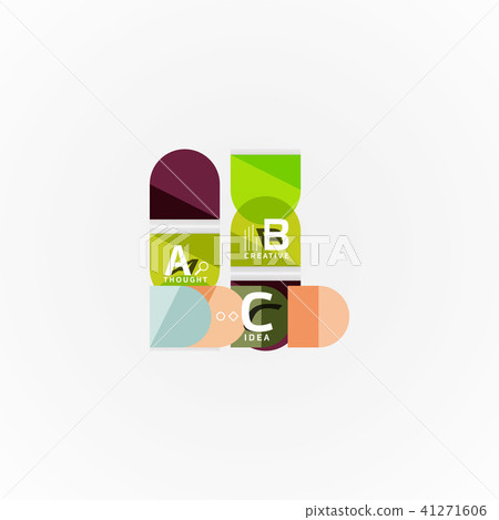 Geometric design abstract option infographics 41271606