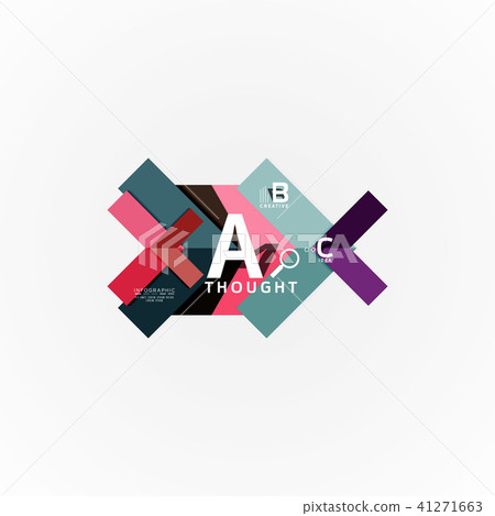 Geometric design abstract option infographics 41271663