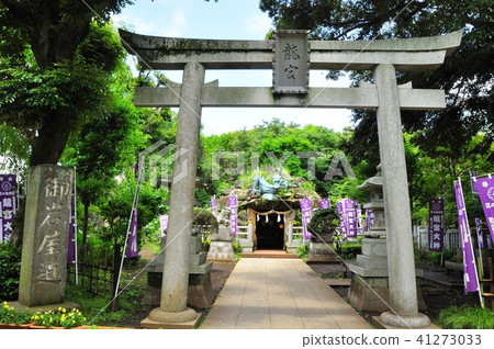 Enoshima Esashima Shrine in the precincts Ryugu (only Wadatsumi) Torii Torii 41273033
