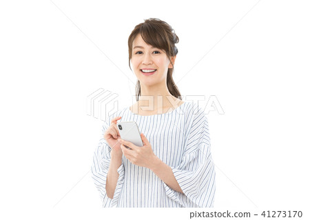 Young woman with smartphone Young woman with smartphone 41273170