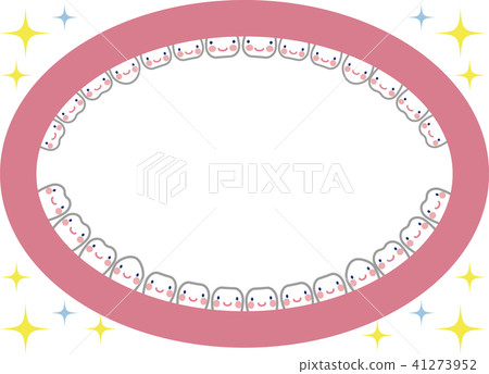 Dental 12 _ Tooth and mouth frame - Stock Illustration [41273952] - PIXTA