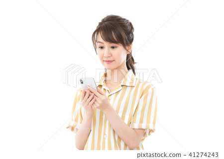 Young woman with smartphone Young woman with smartphone 41274243