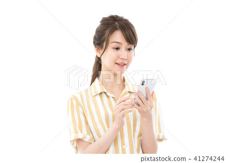 Young woman with smartphone Young woman with smartphone 41274244