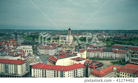 Aerial shot of Dresden, Germany 41274402