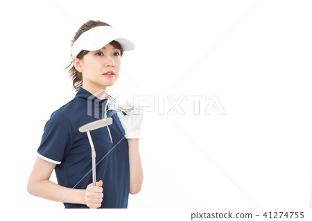 年輕的女士高爾夫 年輕的女士高爾夫 41274755