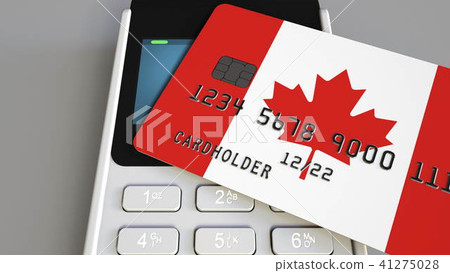 Payment Or POS Terminal With Credit Card Stock Illustration   41275028 