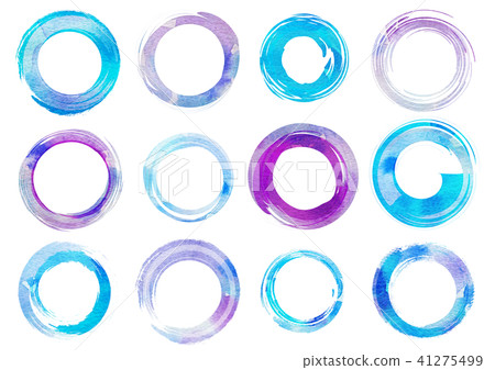 Brush stroke round background material Brush stroke round background material 41275499