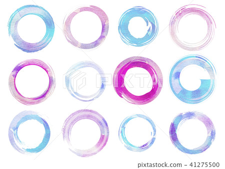 Brush stroke round background material 41275500