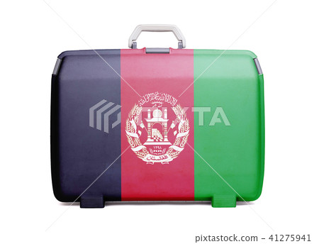 Used plastic suitcase with stains and scratches Used plastic suitcase with stains and scratches 41275941