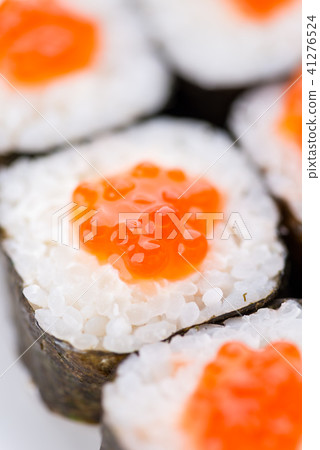 Japanese food restaurant, sushi maki gunkan roll plate or platter set. Sushi set and composition 41276524