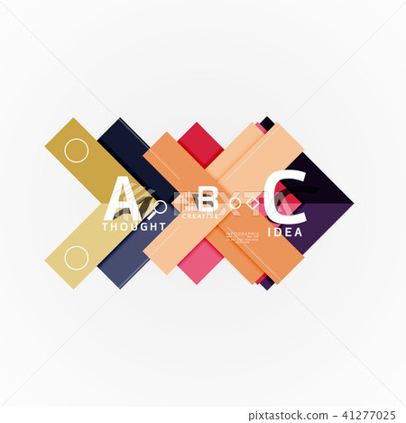 Geometric design abstract option infographics 41277025