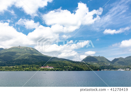 Landscape of Lake Ashinographed from Hakone sightseeing boat 41278419