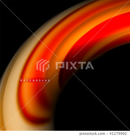 Fluid mixing colors vector wave abstract background design. Colorful mesh waves 41279992