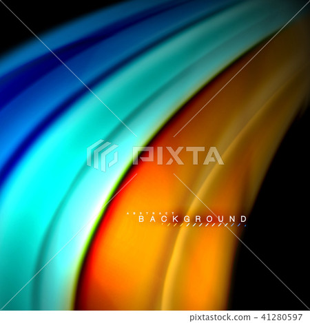 Fluid mixing colors vector wave abstract background design. Colorful mesh waves Fluid mixing colors vector wave abstract background design. Colorful mesh waves 41280597