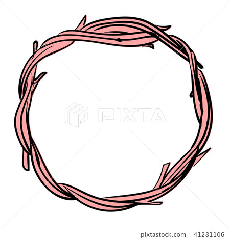 Vintage wreath template. Vintage wreath template. 41281106