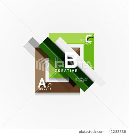 Vector infographic options banner, paper style design Vector infographic options banner, paper style design 41282886