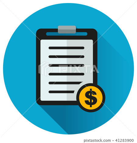 paper about money circle icon 41283900