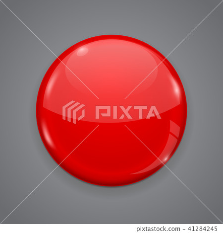 Red web button on gray background. Round 3d icon - Stock Illustration ...