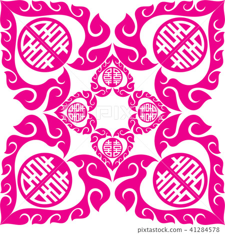 Tribal Heart and Double Happiness Chinese Font Tribal Heart and Double Happiness Chinese Font 41284578