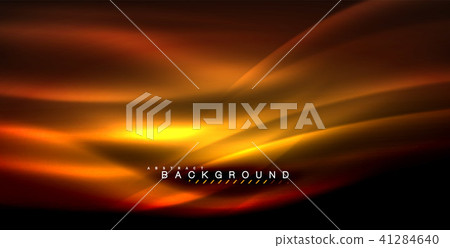 Neon glowing wave, magic energy and light motion background 41284640