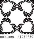Tribal Heart in Star-Shape Thai Artwork Style Tribal Heart in Star-Shape Thai Artwork Style 41284730