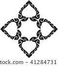 Tribal Heart in Star-Shape Thai Artwork Style Tribal Heart in Star-Shape Thai Artwork Style 41284731