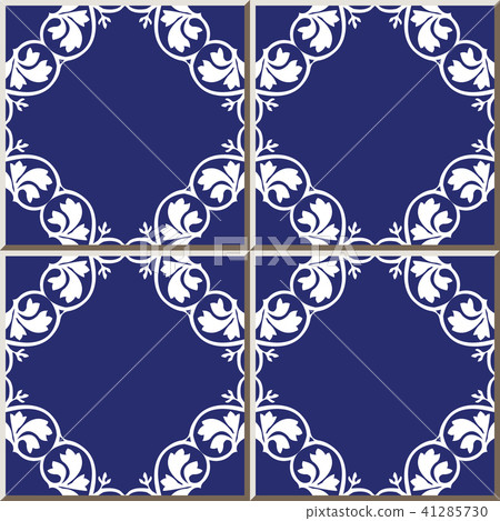 Ceramic tile vintage retro style pattern Ceramic tile vintage retro style pattern 41285730