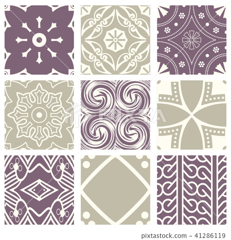 Classic vintage elegant violet seamless pattern 41286119