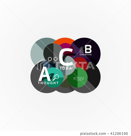 Geometric design abstract option infographics 41286198