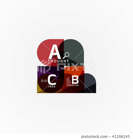 Geometric design abstract option infographics 41286245