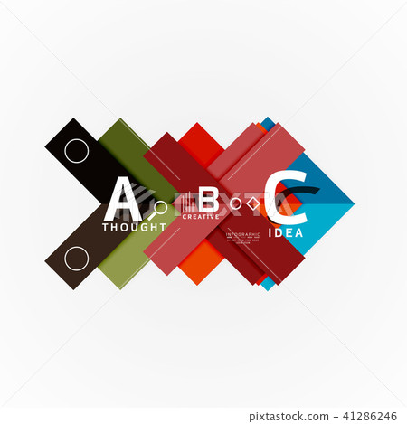 Geometric design abstract option infographics 41286246