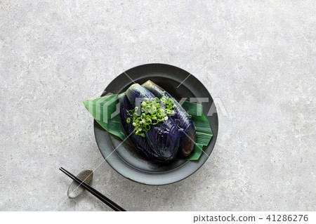 Boiled eggplant with eggplant 41286276