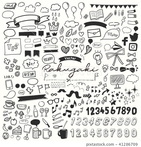 Hand-painted illustrations consolidation 41286709