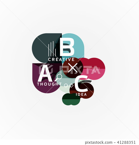 Vector infographic options banner, paper style design 41288351