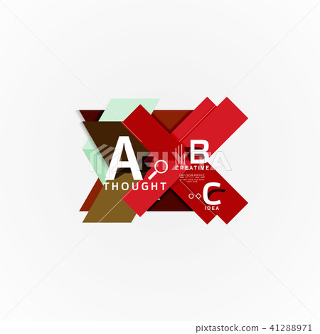 Paper option steps diagram infographic layout 41288971