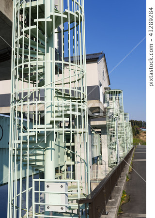 Miyagi Naganuma水壩和Naganuma水閘和衛生小屋螺旋形樓梯 Miyagi Naganuma水壩和Naganuma水閘和衛生小屋螺旋形樓梯 41289284