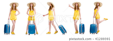 Woman preparing for summer vacation Woman preparing for summer vacation 41289391