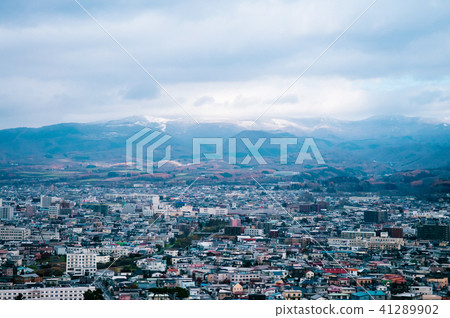Hakodate City Hokkaido, Japan. Aerial view 41289902