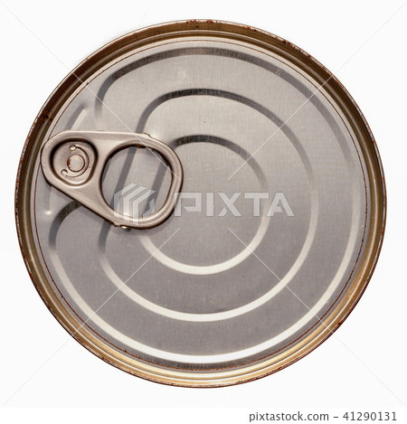 canned tuna isolated on white background top view 41290131
