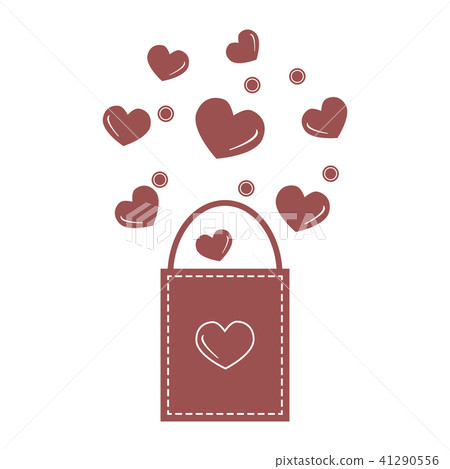 gift bag with hearts Design for banner, flyer, gift bag with hearts Design for banner, flyer, 41290556