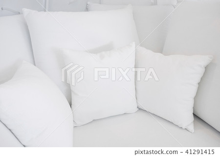 White pillows on Sofa Home interior decoration White pillows on Sofa Home interior decoration 41291415