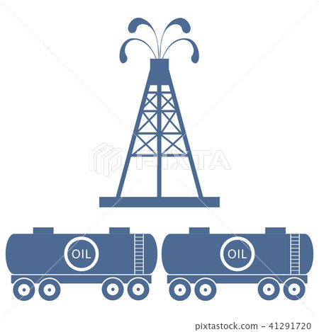 Stylized icon of the equipment for oil production Stylized icon of the equipment for oil production 41291720