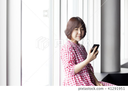 年輕的女人，觀測所，觀光，觀光，遊客，旅行者，旅行，塔，東京，日本 41291951