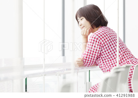 年輕的女人，觀測所，觀光，觀光，遊客，旅行者，旅行，塔，東京，日本 41291988